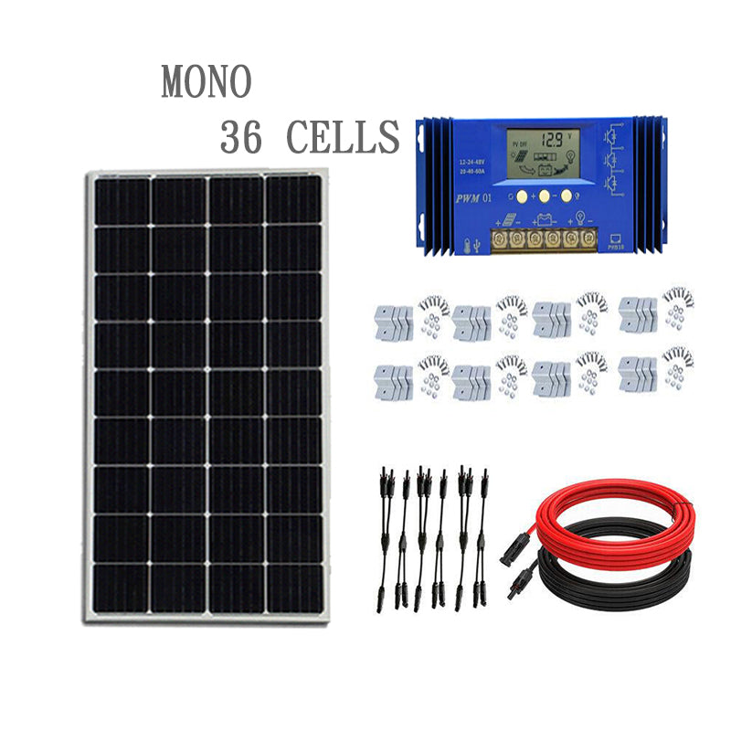 190W 12V MONO SOLAR PANEL Kit