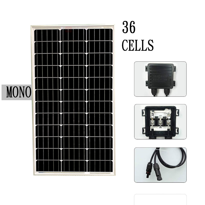 100W 12V MONO SOLAR PANEL Kit