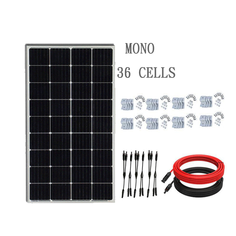 190W 12V MONO SOLAR PANEL Kit