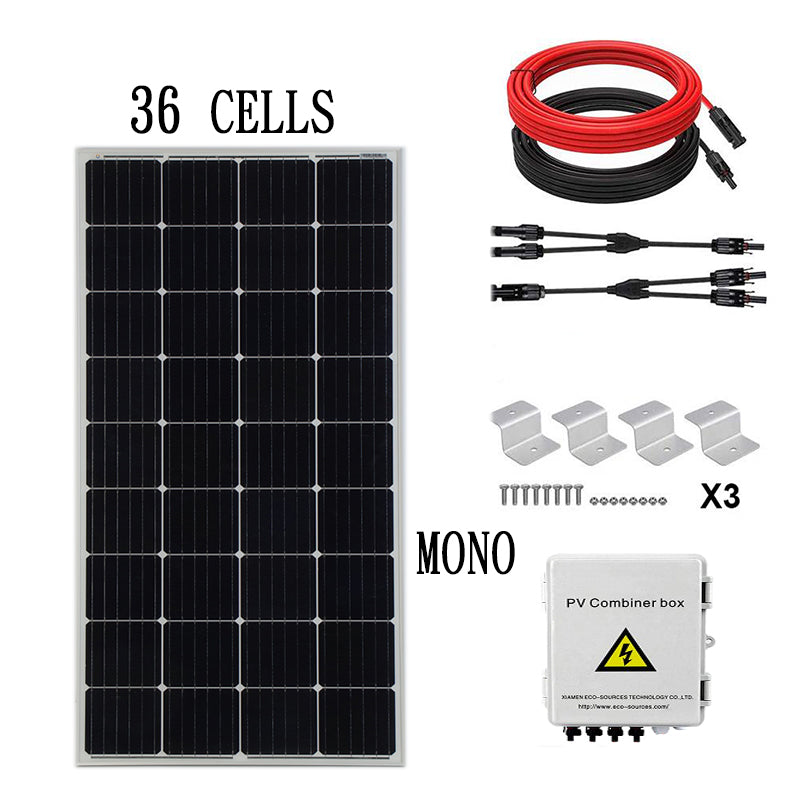 190W 12V MONO SOLAR PANEL Kit