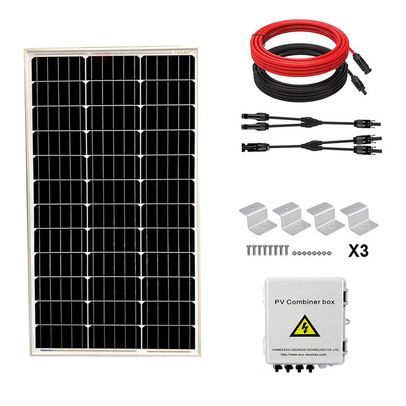 100W 12V MONO SOLAR PANEL Kit