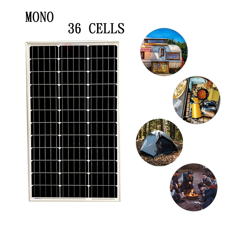 100W 12V MONO SOLAR PANEL Kit